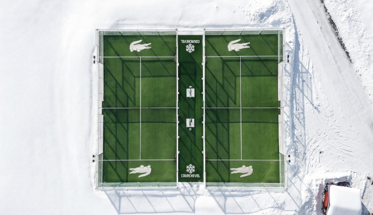 Lacoste and Courchevel Redefine Alpine Leisure with Two New Padel Courts