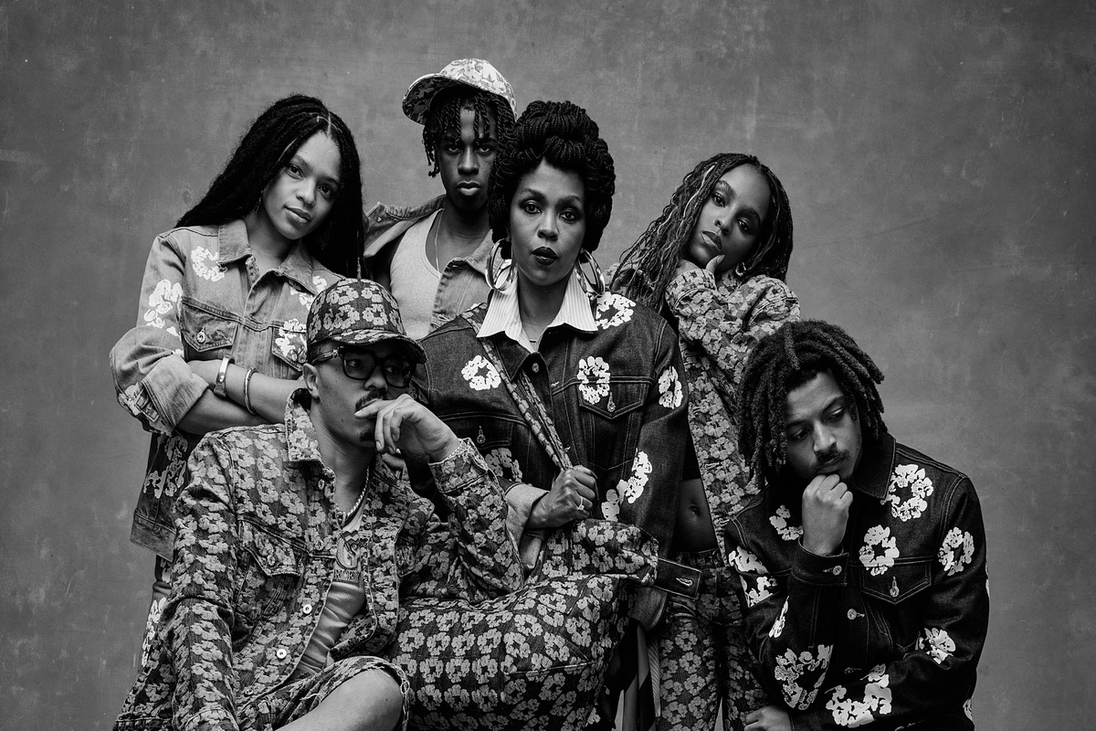 Lauryn Hill & Family Front Denim by Denim Tears’ Spring Campaign