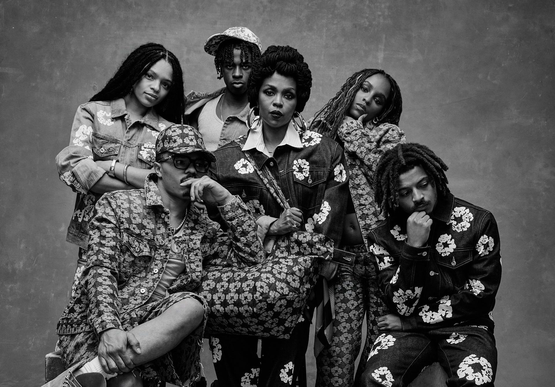 Lauryn Hill & Family Front Denim by Denim Tears’ Spring Campaign
