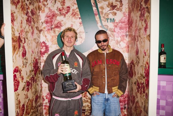 J Balvin and KidSuper at the Jameson launch event